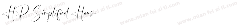 HP Simplified Hans字体转换